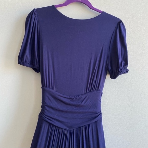 Anthropologie Jumpsuit Romper Wide Leg Stretch Flowy Palazzo Pant Tie Waist Ruch - Picture 4 of 13